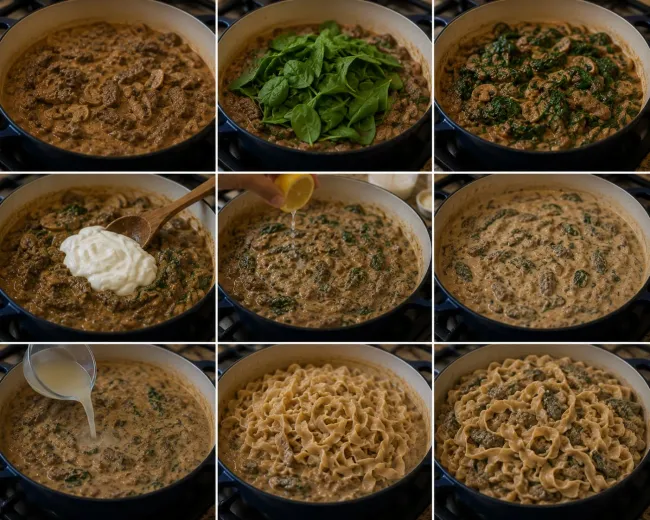 Prepare the Mushroom Sauce