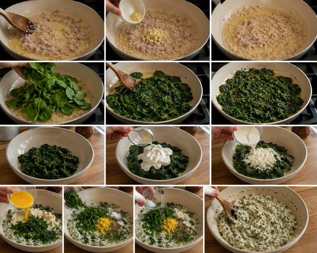 Prepare the Spinach Filling