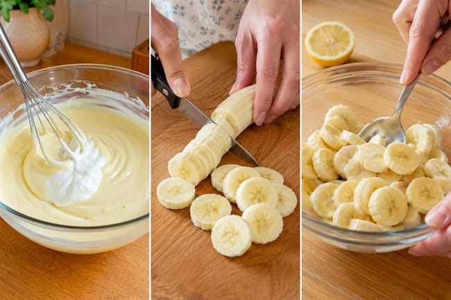Prepare the bananas at the right moment