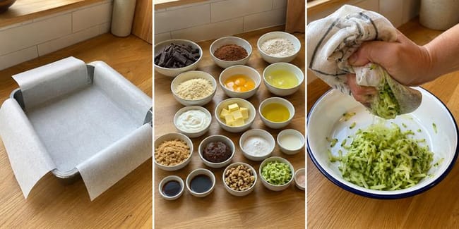 Prepare the pan and ingredients