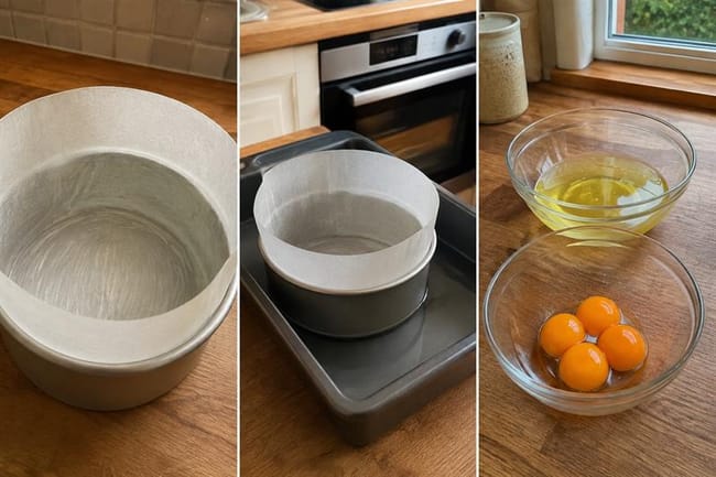 Prepare the Pan, Oven, and Water Bath