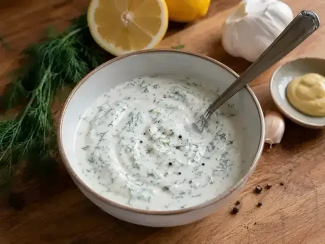Prepare the Greek Yogurt Herb Sauce