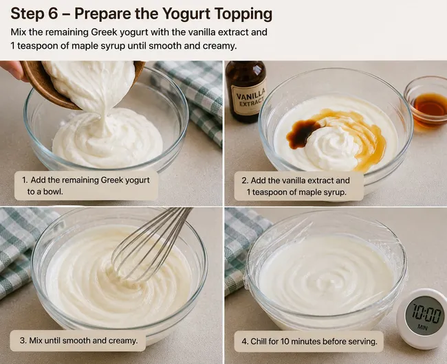 Prepare the Creamy Yogurt Topping