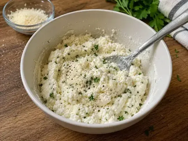 Prepare the Ricotta Layer