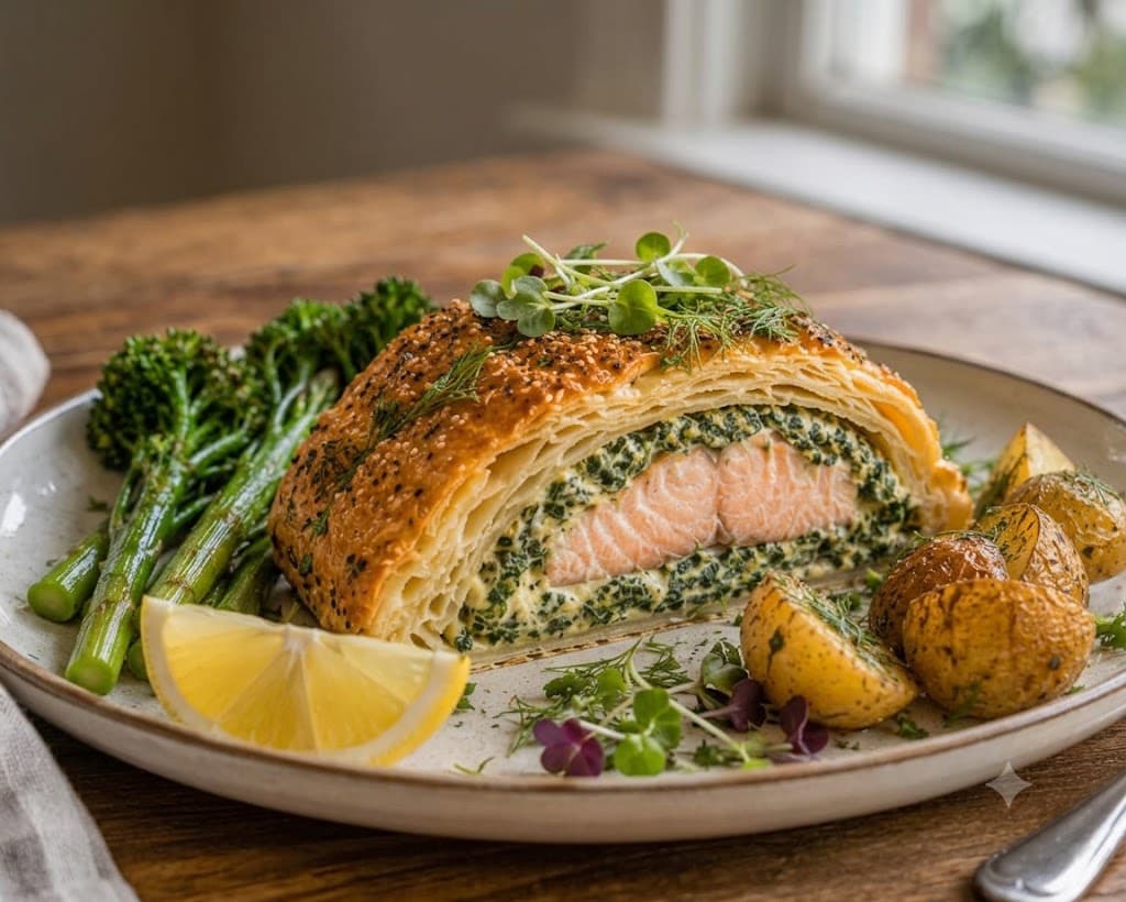 Protein-Rich Salmon en Croûte