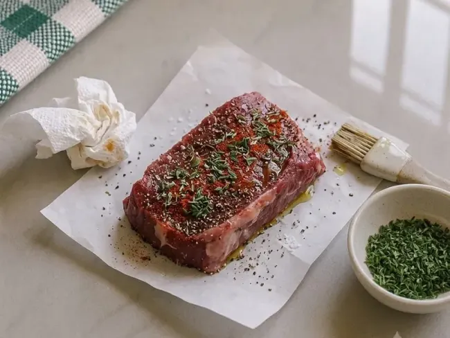 Prepare and Season the Steak