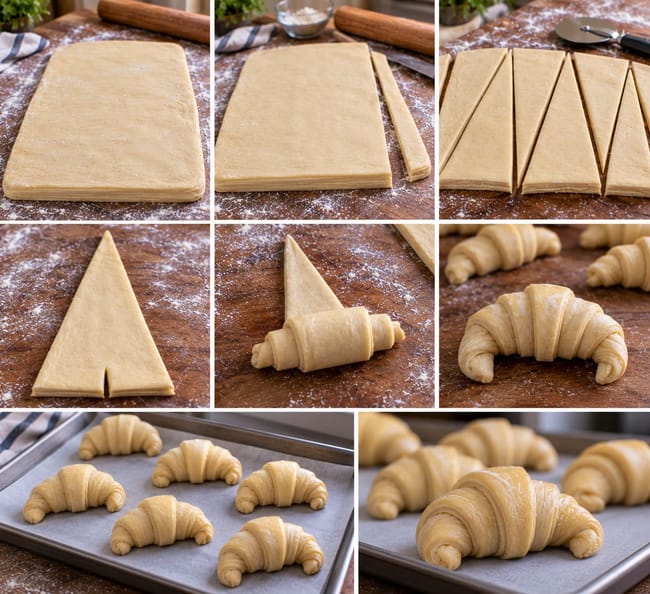 Shape the Croissants