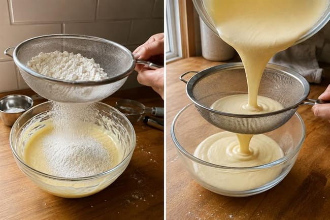 Sift and Incorporate the Supporting Starches