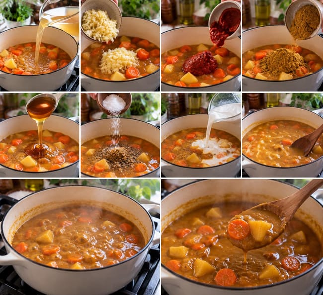 Simmer the Curry Sauce