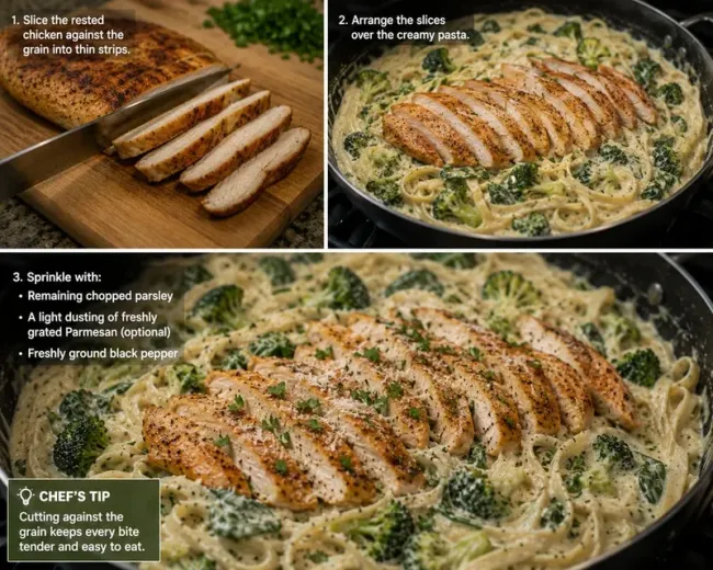 Slice and Add the Chicken