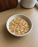 Sliced Almonds and Toasted Sesame Seeds