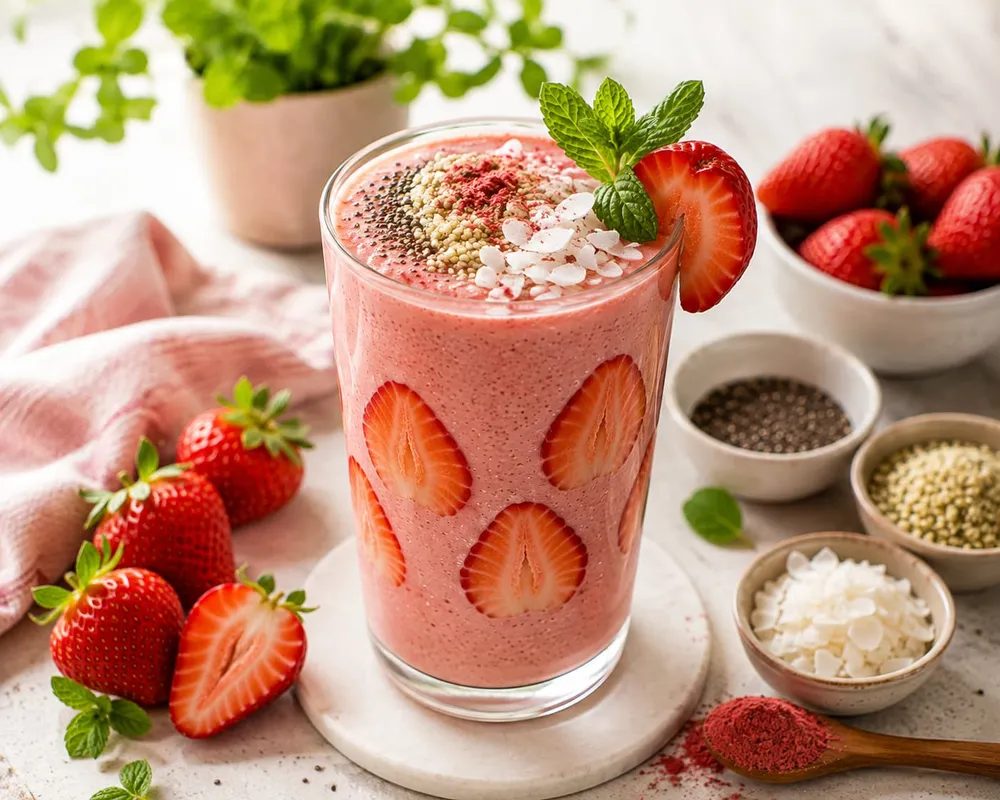 Protein & Fibre Strawberry Protein Smoothie