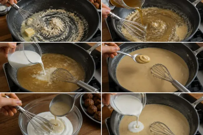 Prepare the Creamy Swedish Gravy