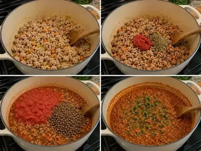 Prepare the Turkey & Lentil Bolognese