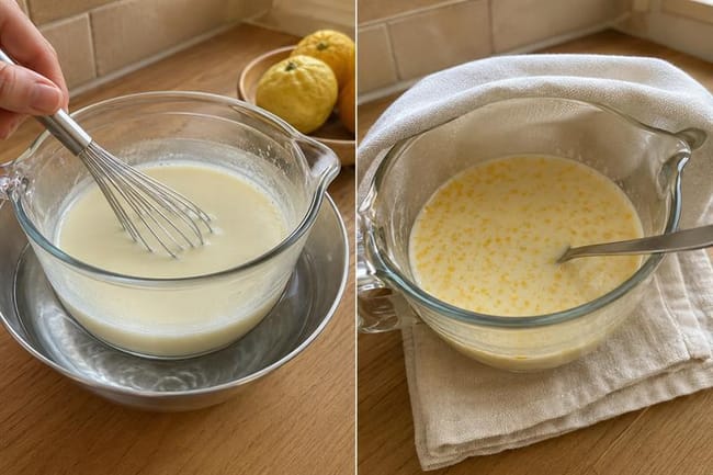 Warm and Smooth the Honey-Yogurt Mixture