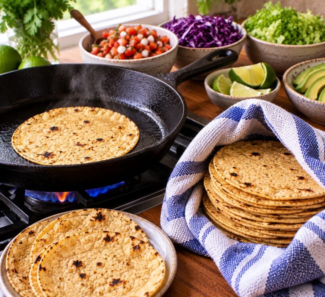 Warm the Corn Tortillas