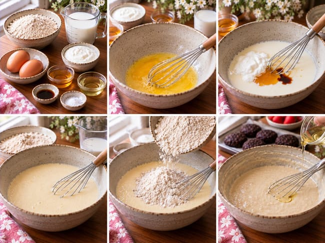 Whisk the Yogurt Batter Base